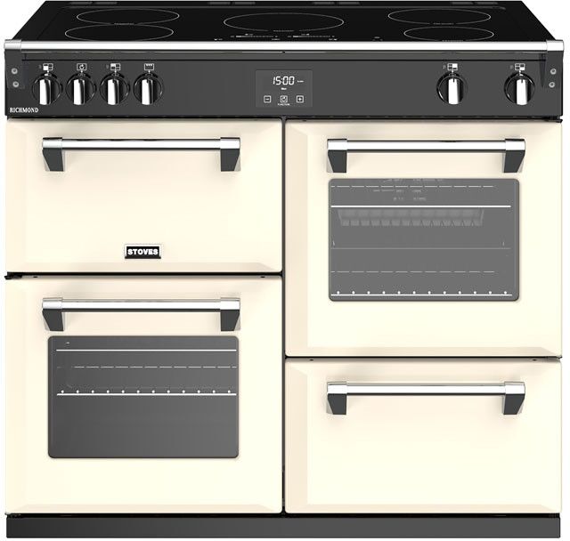 Stoves Richmond RCHS1000EiCC 100cm Electric Induction Range Cooker Classic - Cream