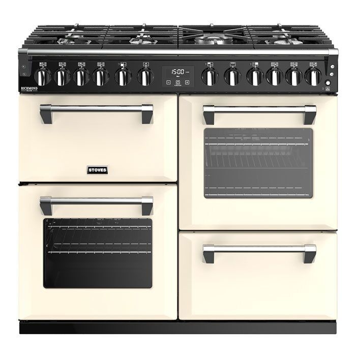 Stoves Richmond Deluxe RCHDXS1000DFCC 100cm Dual Fuel Range Cooker Classic - Cream