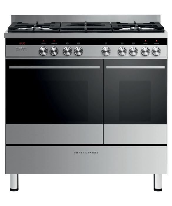 Fisher & Paykel OR90L7DBGFX1 90cm Dual Fuel Range Cooker - Stainless Steel