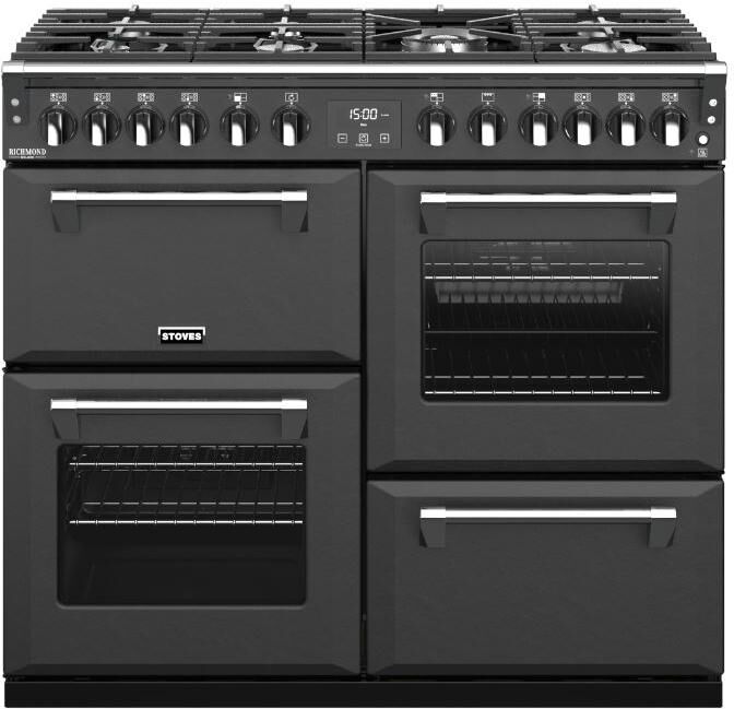 Stoves RCHDXS1000DFANT 100cm Richmond Deluxe Dual Fuel Range Cooker-Anthracite *Display Stock*