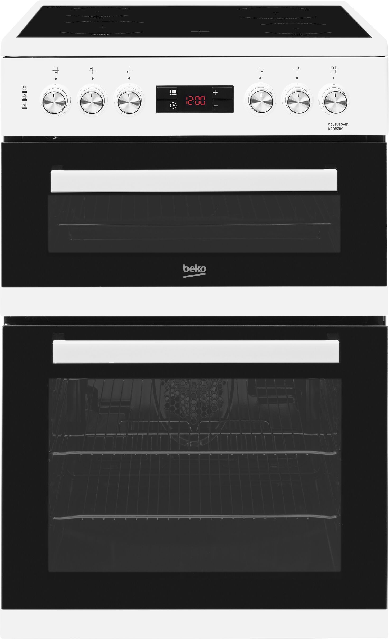 Beko KDC653W Freestanding 60cm Double Oven Electric Cooker-White