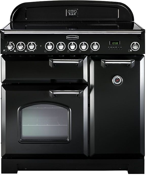 Rangemaster CDL90EIBL/C Classic Deluxe 90 Induction Range Cooker Gloss Black