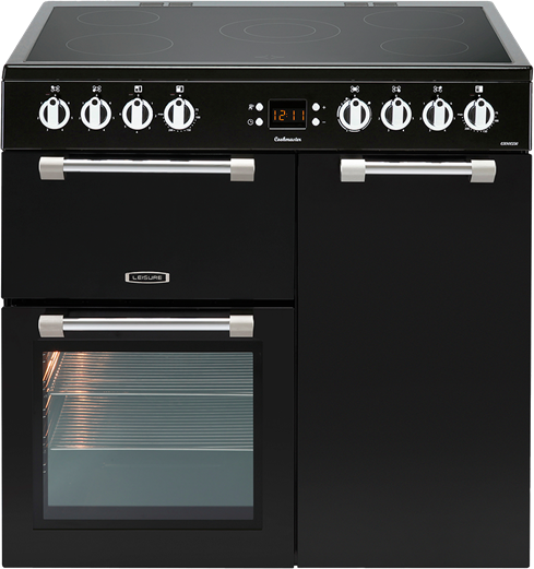 LEISURE CK90C230K 90cm Cookmaster Electric Range Cooker-Black