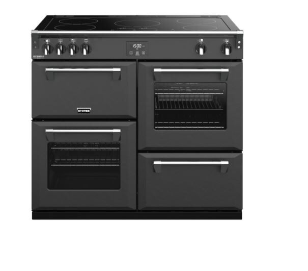 Stoves RCHDXS1000EICBAGR Richmond Deluxe 444410950 100cm Electric Induction Range Cooker - Anthracite Grey