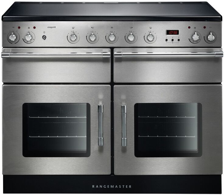 Rangemaster ESP110EISS/C Esprit 110cm Electric Induction Range Cooker-Stainless Steel/Chrome