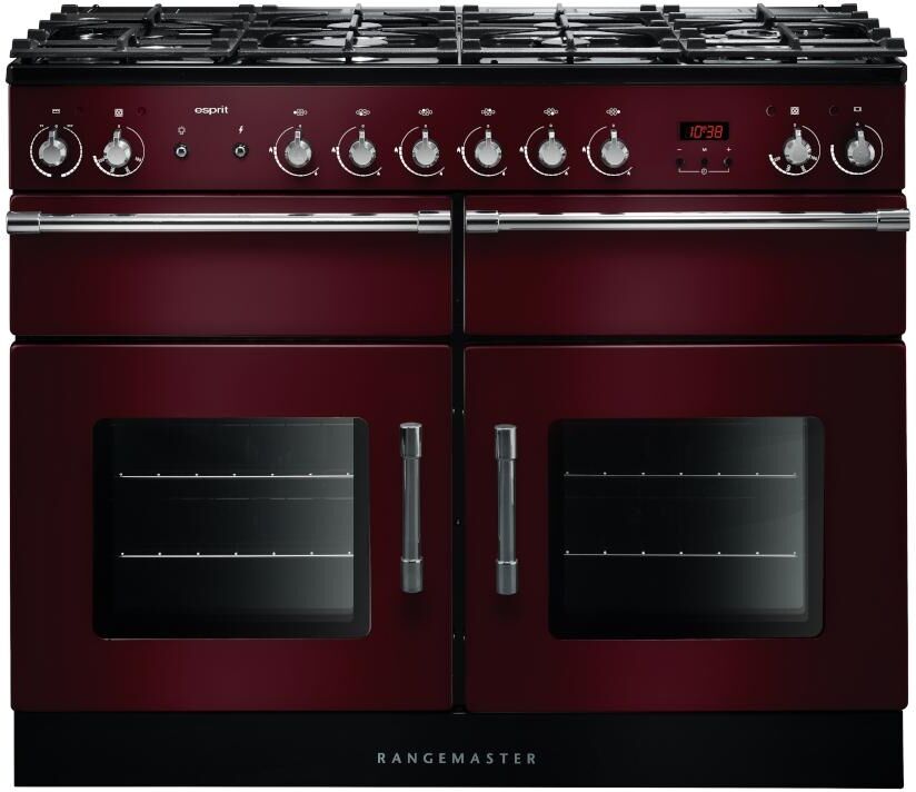 Rangemaster Esprit ESP110DFFCY/C 110cm Dual Fuel Range Cooker - Cranberry