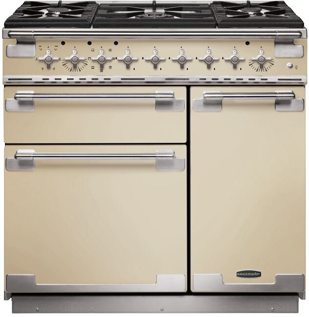 Rangemaster ELS90DFFCR Elise 90 Dual fuel Range Cooker Cream