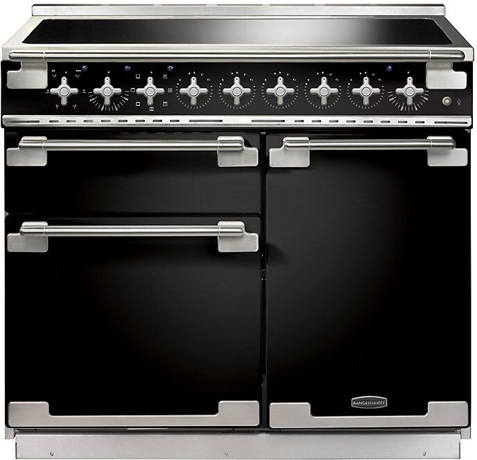 Rangemaster ELS100EIGB  Elise 100 Induction Hob Range Cooker, Gloss Black