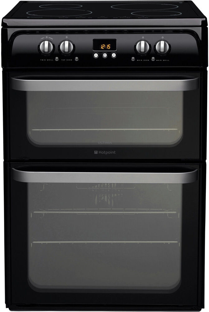 Hotpoint HUI614K 60cm Electric Cooker With Induction Hob - Black