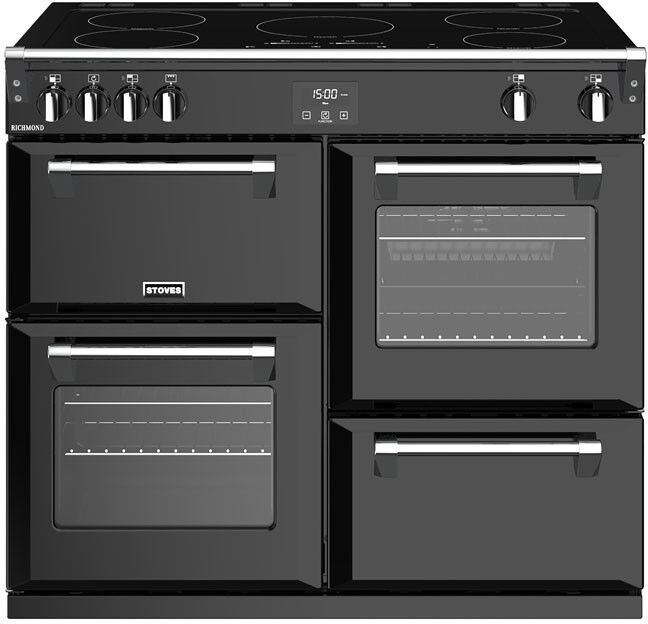 Stoves Richmond RCHS1000EiBK 100cm Electric Induction Range Cooker - Black