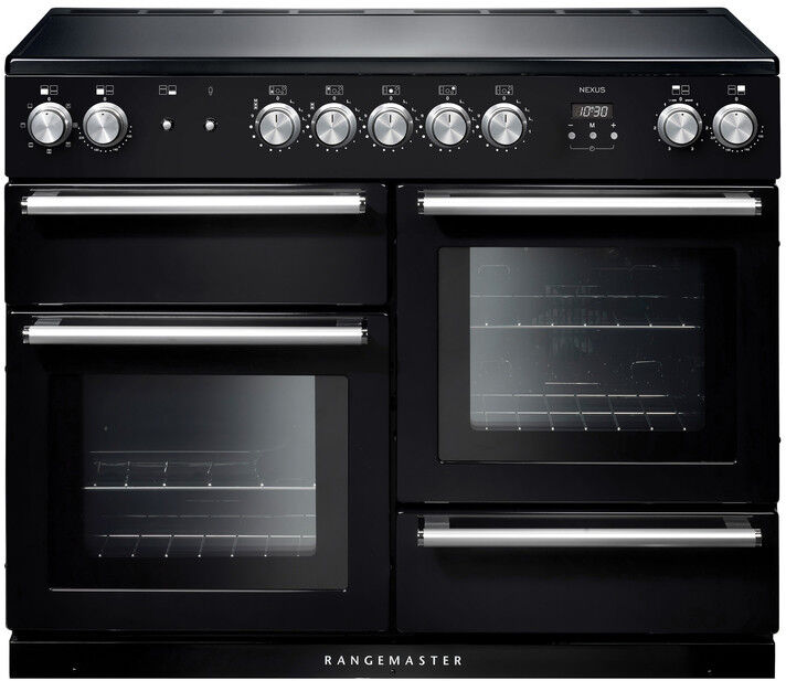 Rangemaster NEX110EIBL/C Nexus Electric Induction 110 Range Cooker Black Chrome