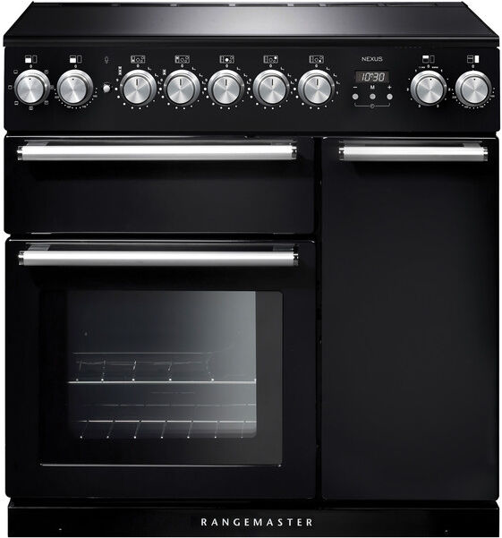 Rangemaster NEX90EIBL/C Nexus 90 Induction Range Cooker, Black