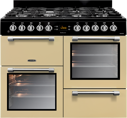 Leisure CK100F232C 100cm Cookmaster Dual Fuel Range Cooker-Cream