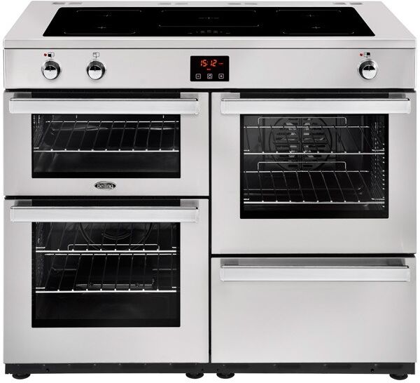 Belling Cookcentre 110EIPROFSTA 110cm Electric Induction Range Cooker-Professional Stainless Steel