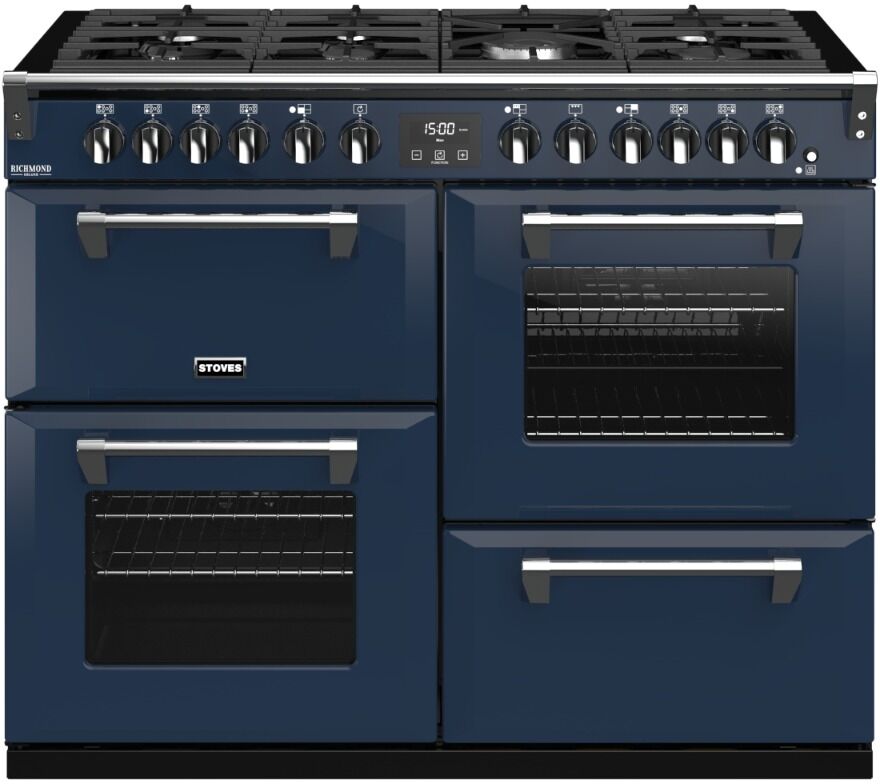 Stoves RCHDXS1100DFCBMBL Richmond Deluxe 444410974 110Cm Dual Fuel Range Cooker - Midnight Blue