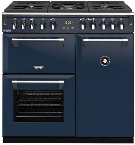 Stoves RCHDXS900DFCBMBL Richmond Deluxe 444410902 90cm Dual Fuel Range Cooker - Midnight Blue