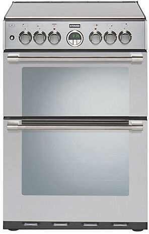 Stoves Sterling ST600DF/STA 60cm Dual Fuel Mini Range Cooker - Stainless Steel