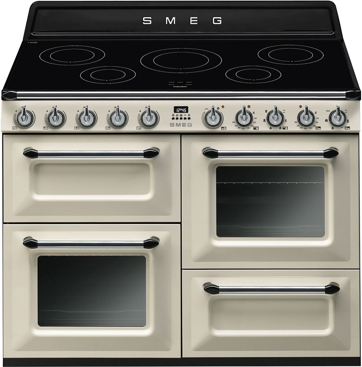 Smeg TR4110IP 110cm Victoria Range Cooker with Induction Hob, Cream