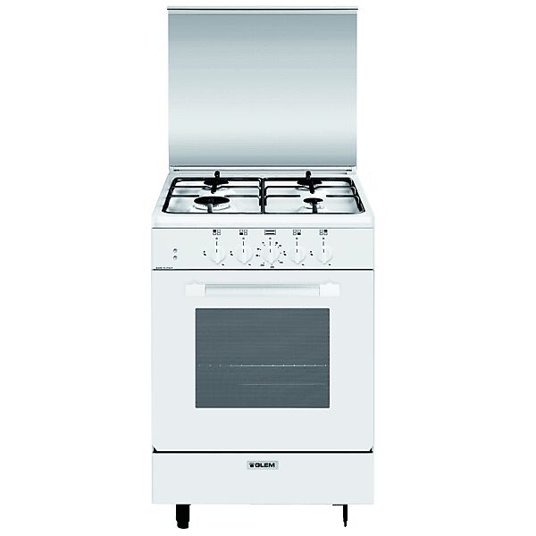 glem cucina am55mx3, piano cottura a gas, zone 4, classe a