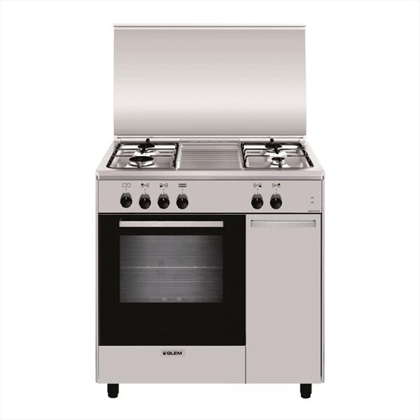 glem gas cucina a gas as854ei classe a-inox