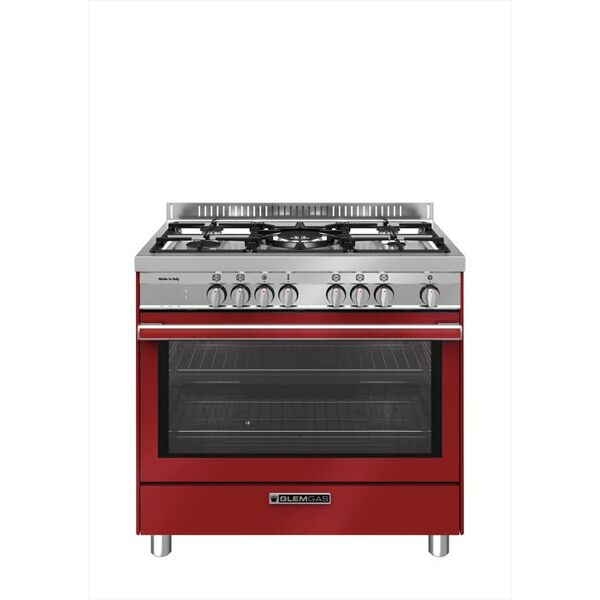 glem gas cucina elettrica st965mrs classe a+-rosso pomodoro