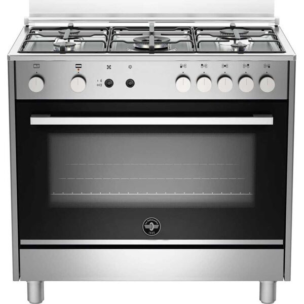 la germania ftr965gxv cucina a gas 5 fuochi con forno a gas ventilato con grill 90x60 cm colore inox - ftr965gxv serie futura