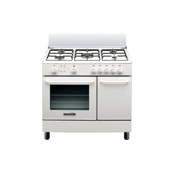 la germania sp95c21w cucina a gas 5 fuochi con forno a gas con grill larghezza 90 cm profondità 60 cm colore bianco - sp95 c 21 w
