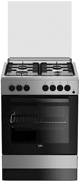 beko cucina fss61dxmm, piano cottura a gas, zone 4, classe a