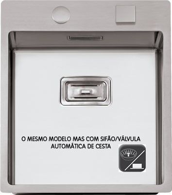 Rodi Lava Loiça Box Lux 46 450x505mm C/válvula Cesta (aço Inoxidável Escovado) - Rodi