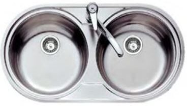 Teka Lava Loiça Teka 84x44-2c.inox -dr80.2c