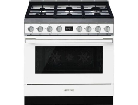 SMEG Fogão Portofino CPF9GMWH (115 L - Gás Natural - Branco)