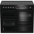 Beko KDVC100K Freestanding 100cm Electric Ceramic double oven range cooker - Black