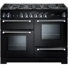 Rangemaster KCH110NGFBL/C Kitchener 110cm Natural Gas Range Cooker-Black