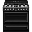 Smeg TR90BL2 90Cm Victoria Dual Fuel Range Cooker - Black