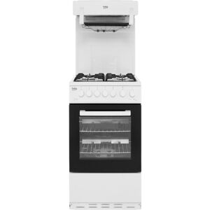 Beko KA52NEW 50cm Gas Cooker with Full Width Gas Grill - White