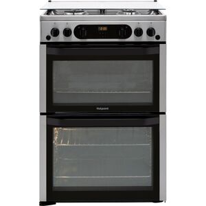 Hotpoint HDM67G0CCX/UK Gas Cooker - Silver