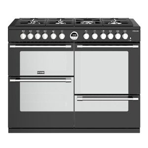 Stoves Sterling STRS1100DFBK 110cm Dual Fuel Range Cooker Black