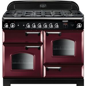 Rangemaster CLA110NGFCY/C Classic Gas 110cm Range Cooker Cranberry Chrome