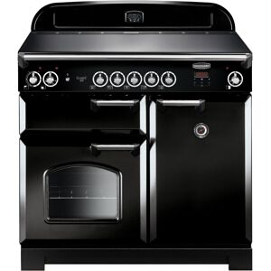 Rangemaster CLA100EIBL/C Classic Electric Induction 100cm Range Cooker Black Chrome