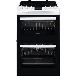 Zanussi ZCV46250WA 55cm Double Oven Electric Cooker With Ceramic Hob