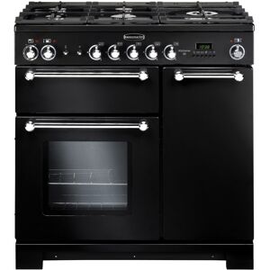 Rangemaster KCH90DFFBL/C Kitchener 90 Dual Fuel Range Cooker - Black