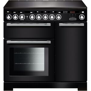 Rangemaster EDL90EIBL/C Encore Deluxe 90cm Electric Induction Range Cooker Black/Chrome