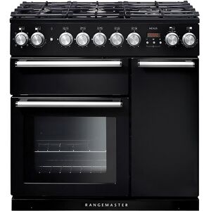 Rangemaster NEX90DFFBL/C Nexus 90 Dual Fuel Range Cooker  Black