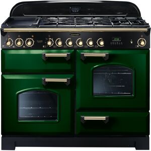 Rangemaster CDL110DFFRG/B Classic Deluxe 110cm Dual Fuel Range Cooker Racing Green/Brass