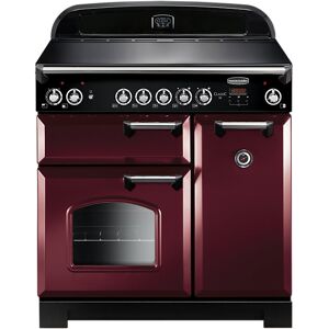 Rangemaster CLA90ECCY/C Classic 90 Electric Range Cooker Cranberry Chrome