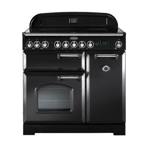 Rangemaster CDL90EICB/C Classic Deluxe 90cm Electric Induction Range Cooker-Charcoal Black/Chrome