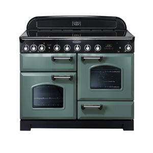 Rangemaster CDL110EIMG/C Classic Deluxe 110cm Electric Induction Range Cooker-Mineral Green/Chrome
