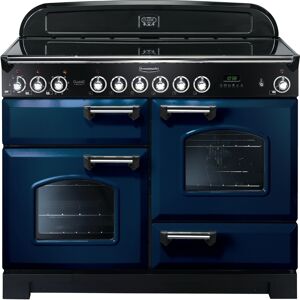 Rangemaster CDL110ECRB/C Classic Deluxe 110cm Electric Ceramic Range Cooker Regal Blue / Chrome