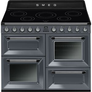 Smeg TR4110IGR2 110cm Victoria Electric Range Cooker - With Induction Hob - Slate Grey