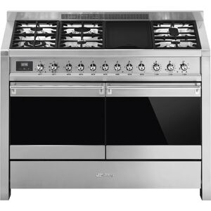 Smeg A4-81 120cm ‘Opera’ Dual Fuel Range Cooker – Stainless Steel